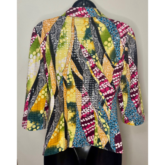 Women's Joseph Eye-Catching Ribkoff Blazer Size 6 Multi-color - Picture 7 of 8